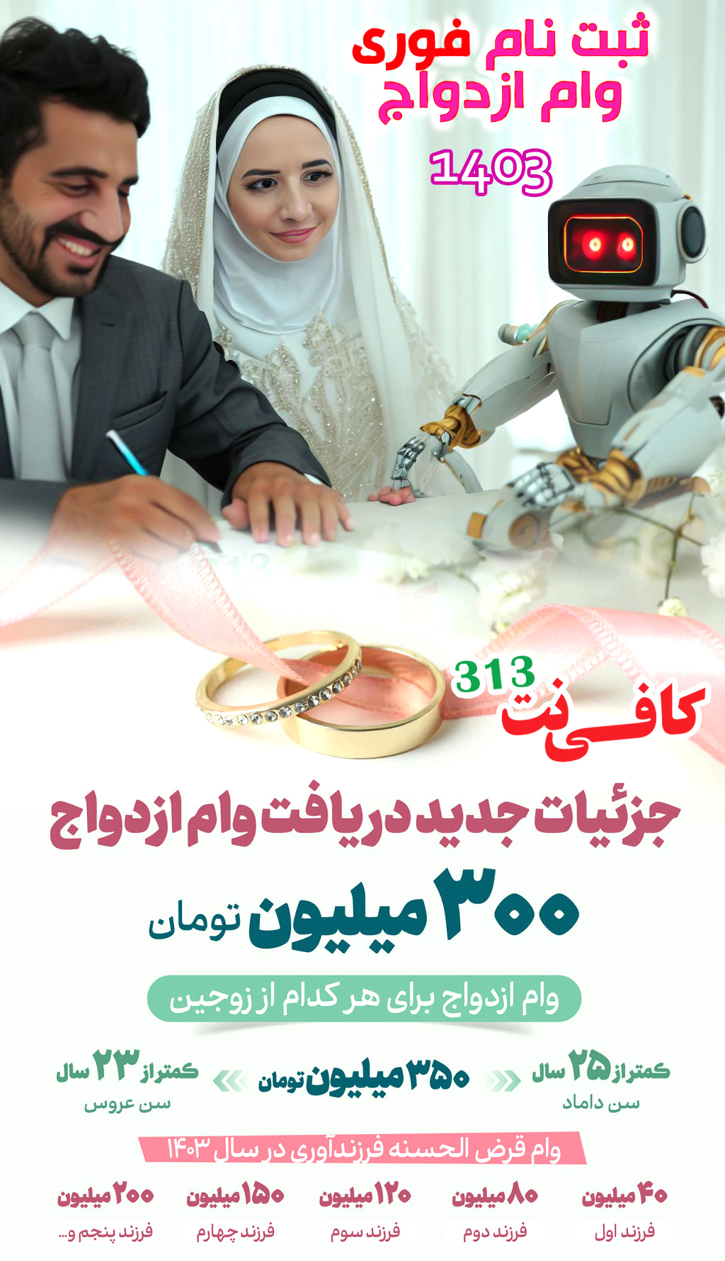 ثبت نام وام ازدواج فوری